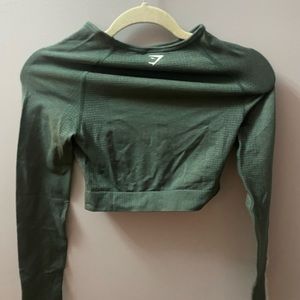 Gymshark Vital Seamless Crop Longsleeve. size small
